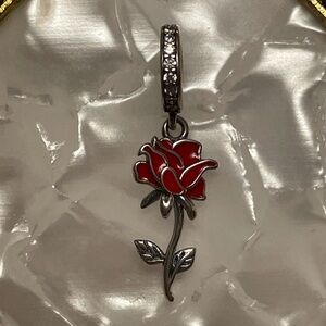 Charm for Pandora Bracelets Red Rose